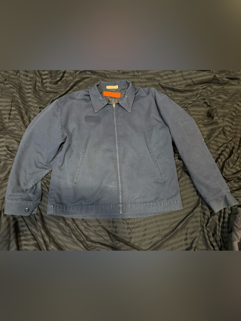 Vintage Red Kap USA Insulated Work Jacket Navy